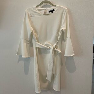 Lush Ivory Long Sleeve Dress